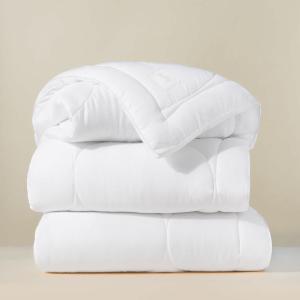 Hilton Luxury Comforter Satin Stripe White Cotton